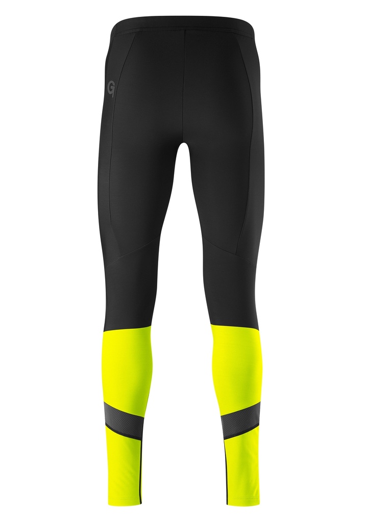 pánske dlhé cyklistické nohavice GONSO ESSENTIAL TIGHT SOFTSHELL NO PAD M safety yellow