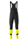 pánske dlhé cyklistické nohavice GONSO ESSENTIAL BIB TIGHT SOFTSHELL NO PAD M safety yellow
