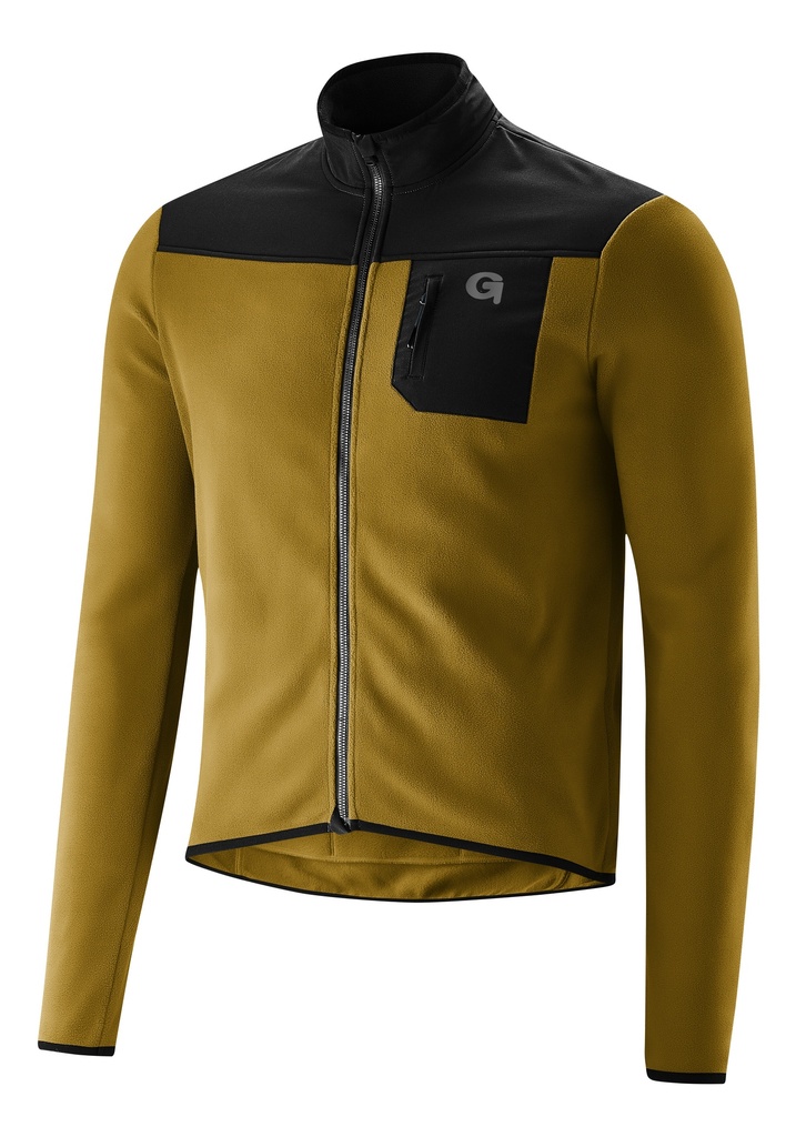 Herren-Radtrikot Gonso Adventure Jersey Fleece M antique moss