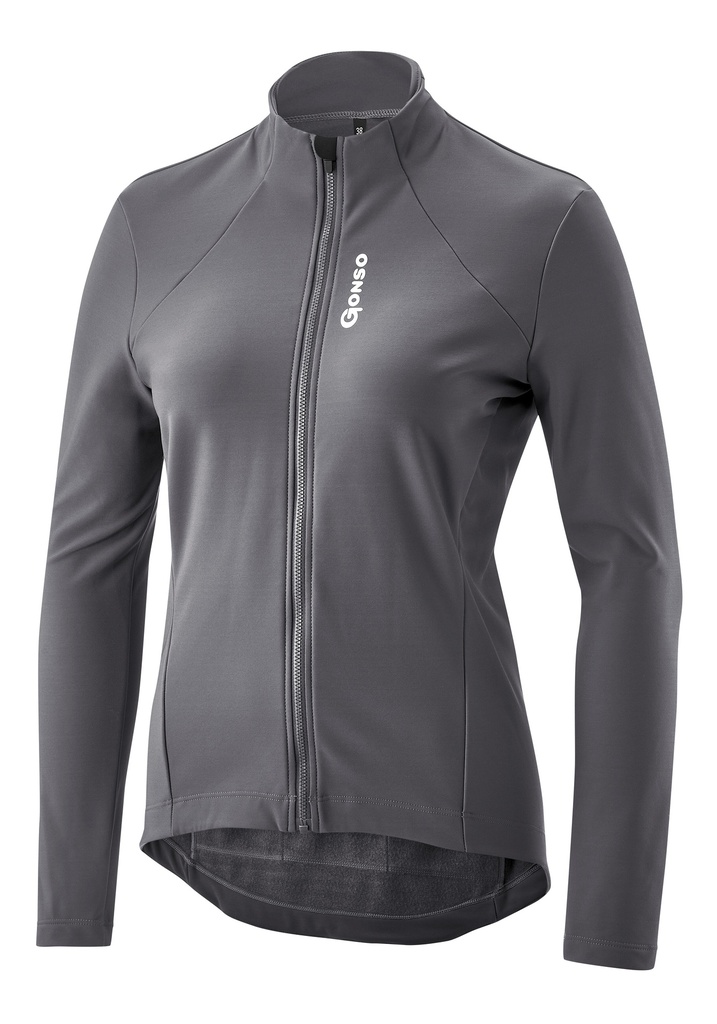 Damen-Radtrikot Gonso Sitivo Trikot THERM W mercury grey