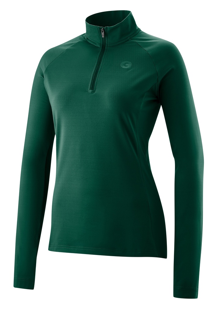 Damen-Radtrikot Gonso Essential Jersey Longsleeve W banana leaf