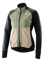 women's cycling jacket Gonso Trail Jacket Softshell W black/timson sand/bellcourt castle