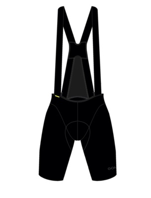 Herren-Radhose Gonso Ride Miles Bib Circle M black