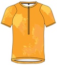 Herren-Radtrikot Gonso Adventure Jersey 3/4 Zip glowing gold