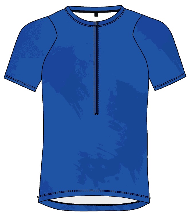pánský cyklistický dres Gonso Adventure Jersey 3/4 Zip indie blue