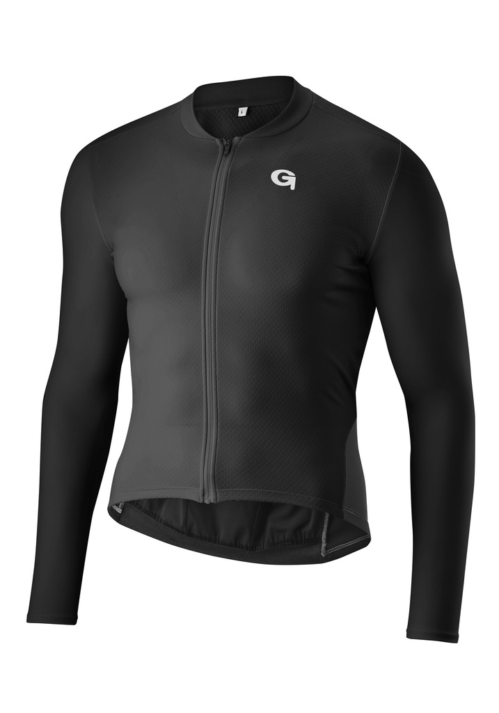 Herren-Radtrikot Gonso Sitivo Trikot Longsleeve M black