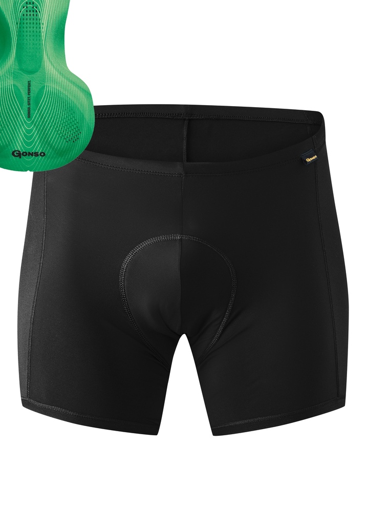 pánské boxerky s cyklistickou vložkou Gonso Sitivo U M black/green