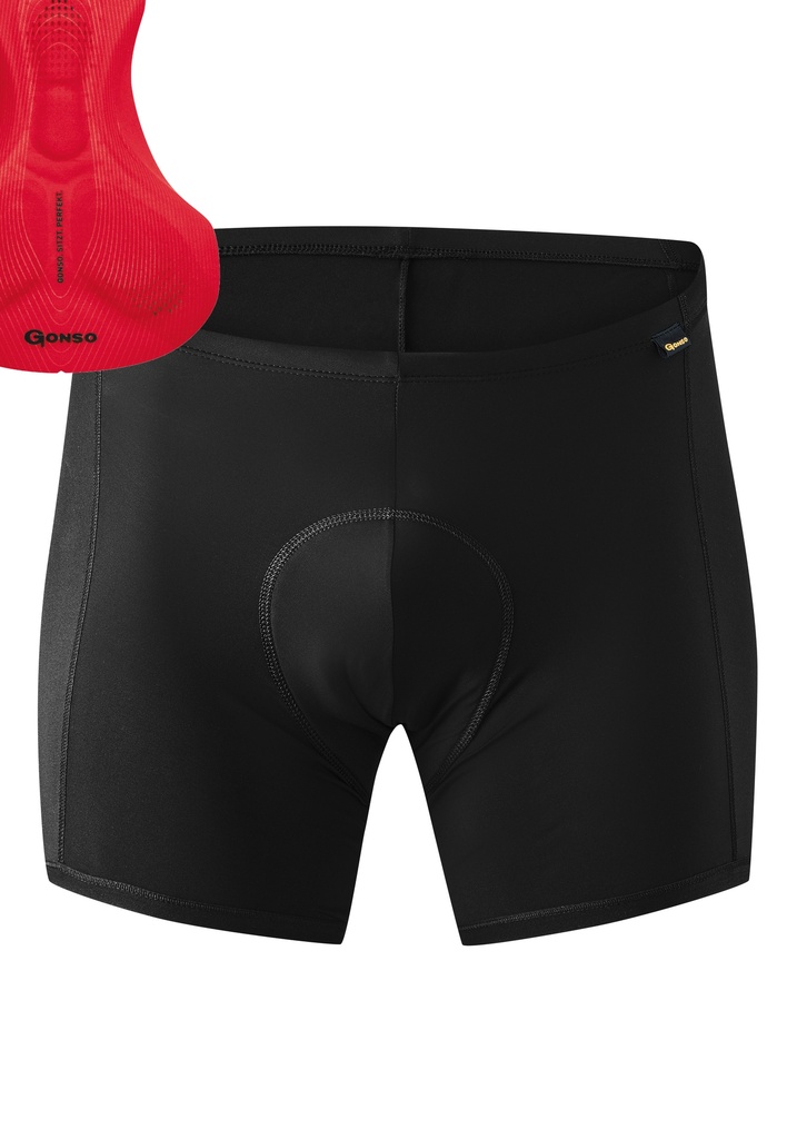 pánské boxerky s cyklistickou vložkou Gonso Sitivo U M black/red