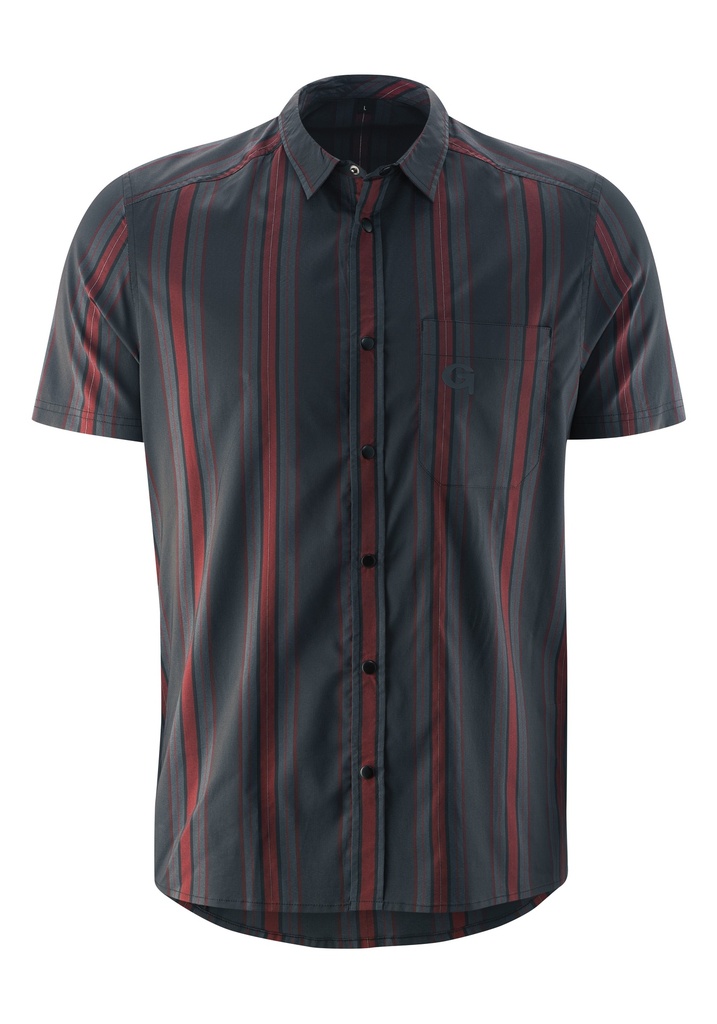 men's cycling shirt Gonso DON graphite/burnt russet