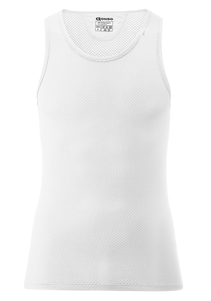 men's cycling tank top Gonso NEVEL white