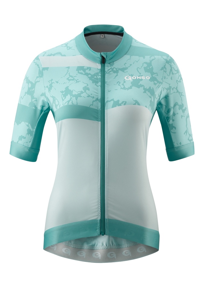 Damen-Radtrikot Gonso SASSINA pale turquoise