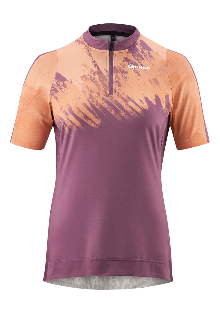 women's cycling jersey Gonso LESIMA confetti/georgia peach