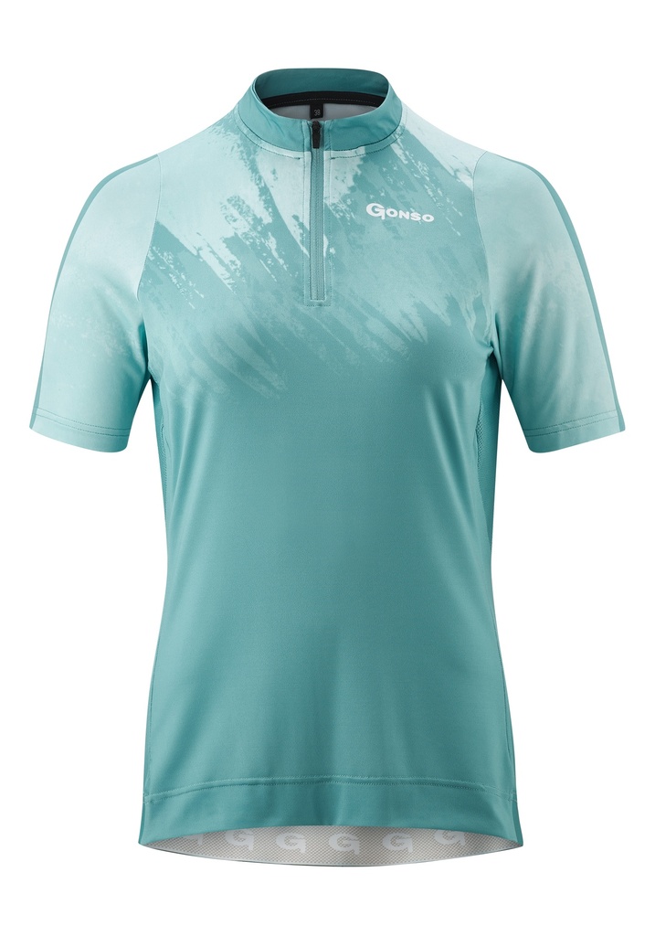 women's cycling jersey Gonso LESIMA pale turquoise/white