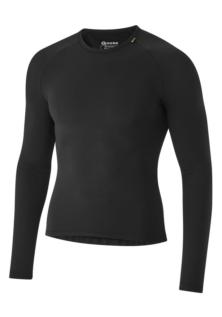 men's base cycling shirt Gonso Base Shirt Longsleeve M black