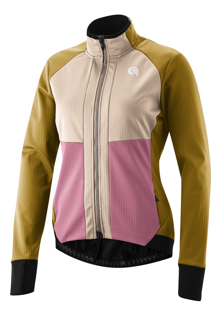 dámská cyklistická bunda Gonso Trail Jacket Softshell W antique moss/timson sand/nightime lilac