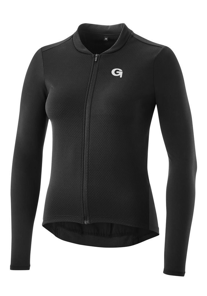 Damen-Radtrikot Gonso Sitivo Trikot Longsleeve W black