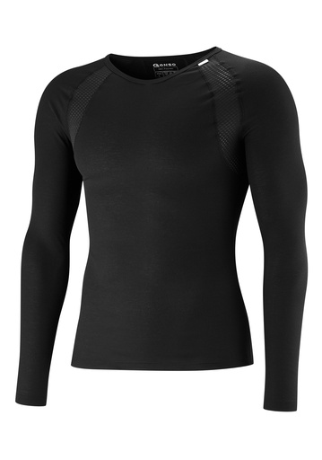 [3000574_10900] men's cycling jersey Gonso Base Shirt Longsleeve Therm M black