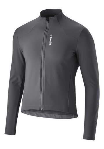 [3005212_20137] pánsky zimný cyklistický dres Gonso Sitivo Trikot Therm M mercury gray