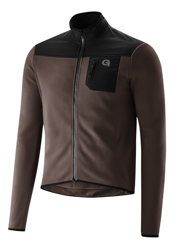 [3001226_20020] Herren-Radtrikot Gonso Adventure Jersey Fleece M fossil